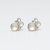 Tiny Sea Foam Earrings - Sterling, Post