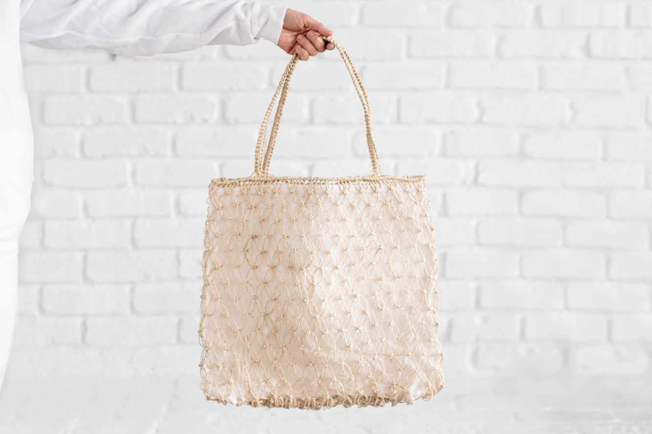 Woven Seagrass Tote Bag