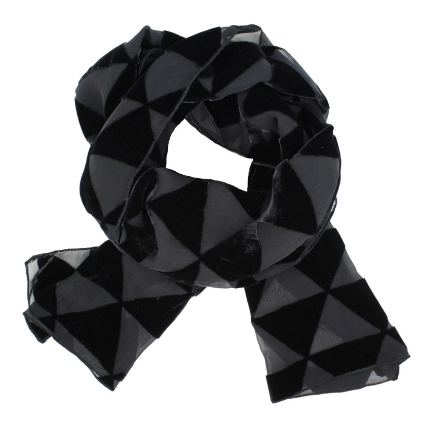 Burnout Velvet Scarf