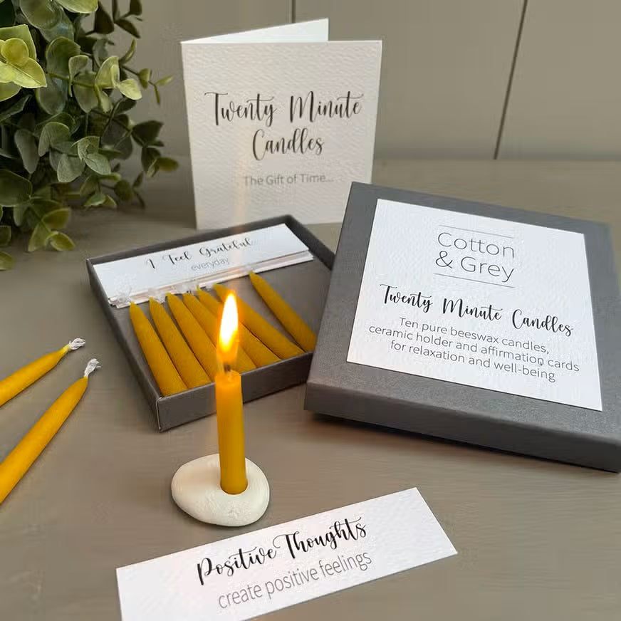 Twenty-Minute Candles w/Affirmation Cards