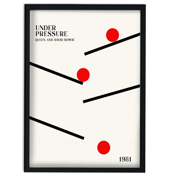 Under Pressure Retro Glicee Art Pring