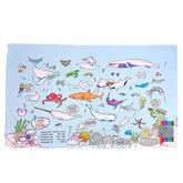 Eat Sleep Doodle Under the Sea Tablecloth