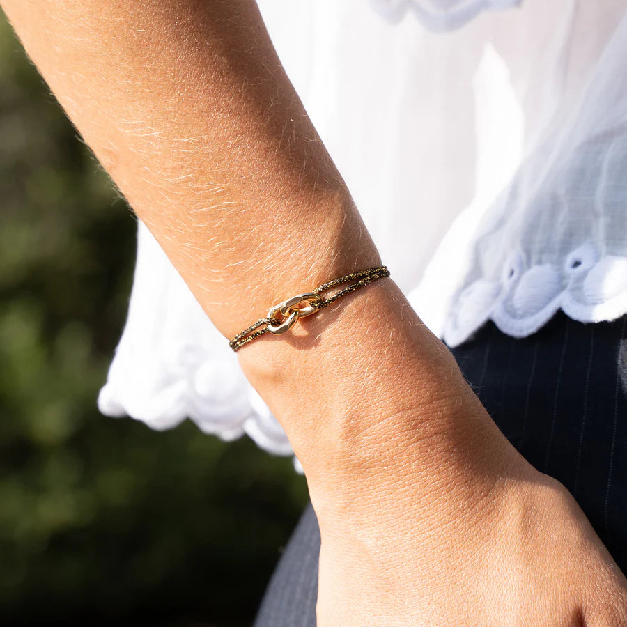 Union Link 16mm Bracelet (Gold Plate)