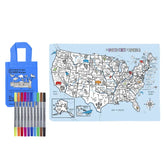 Eat Sleep Doodle US Map Placemat