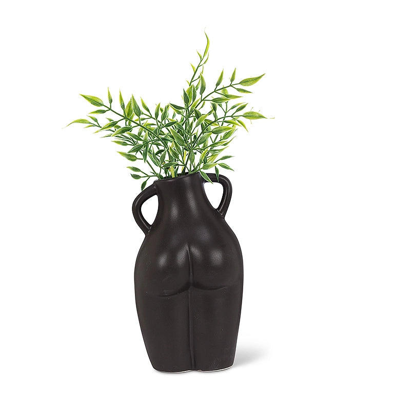 Feminine Body Vase Black