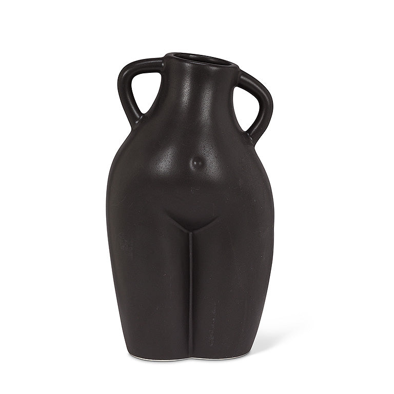 Feminine Body Vase Black