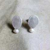 Venus Earrings w/Pearls (silver)