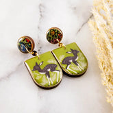 Vintage Forest Deer Earrings