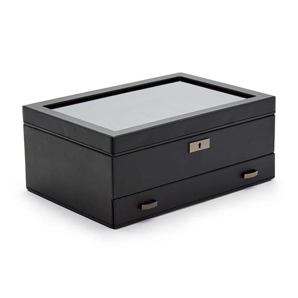 Axis 10pc Watch Box w/ Drawer - Powder Coat