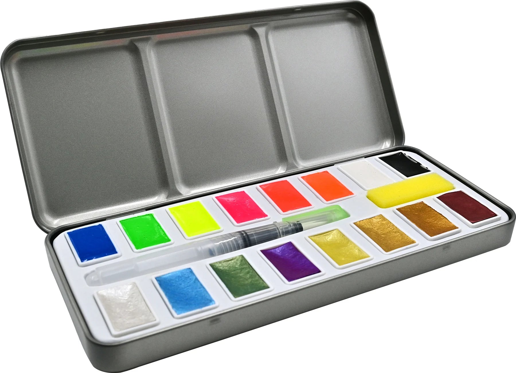 Metallic & Neon Watercolor Paint Set