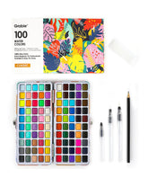 Watercolor Set of 100 w/Brushes