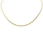 LOLA Wheat 1mm Chain Gold 18"