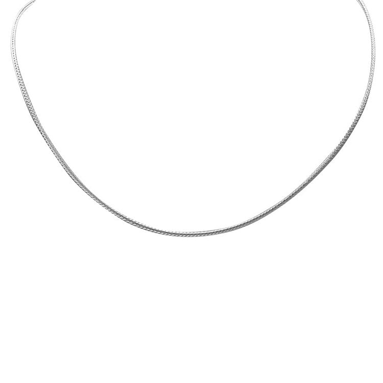 LOLA Wheat 1mm Chain Silver 18"