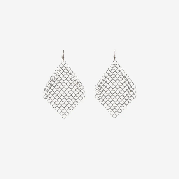 Pascale Lion Zoe AR Earrings (silver finish)