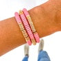Pink Acrylic Disc Bracelet