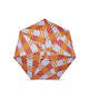 Sloane Oversize Compact Umbrella (orange/pink gingham)