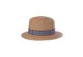Packable Boater Hat - Natural/Navy