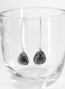 Geode w/Diamond Dangle Earrings (silver)
