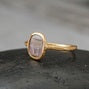 SGPR008 Gold Plated Tourmaline Ring Sz 7