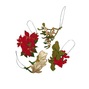 Wooden Winter Foliage Ornaments (set of 4)