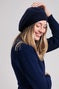 Recycled Cashmere Beret (blue mora)