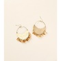 Ridhi Citrine & Sunstone Shaky Hoop Earrings