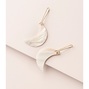 Rajani Mother of Pear Crescent Earrings