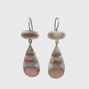 Mid Century Modern Silver/Copper Earrings
