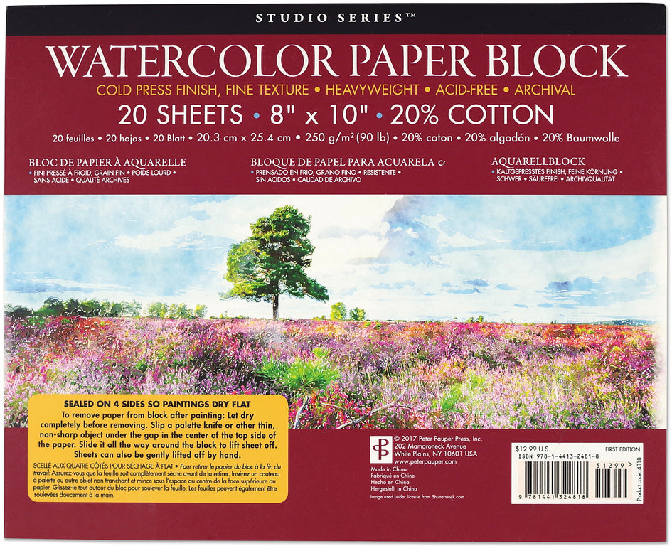Watercolor Paper Block