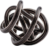 Glass Knot - Gold, Metallic Black