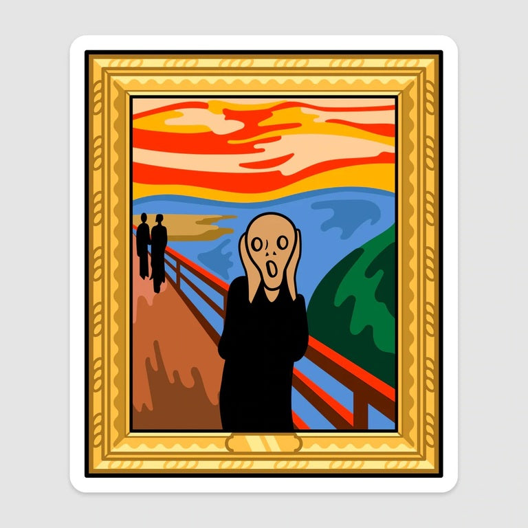 Munch The Scream Sticker