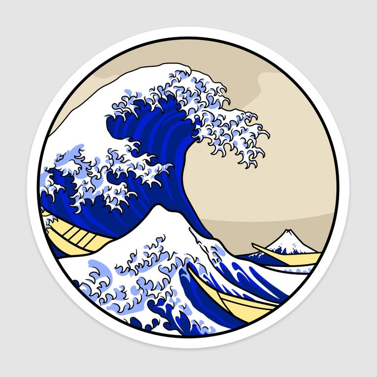 Hokusai Great Wave Sticker