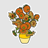 Van Gogh Sunflowers Sticker