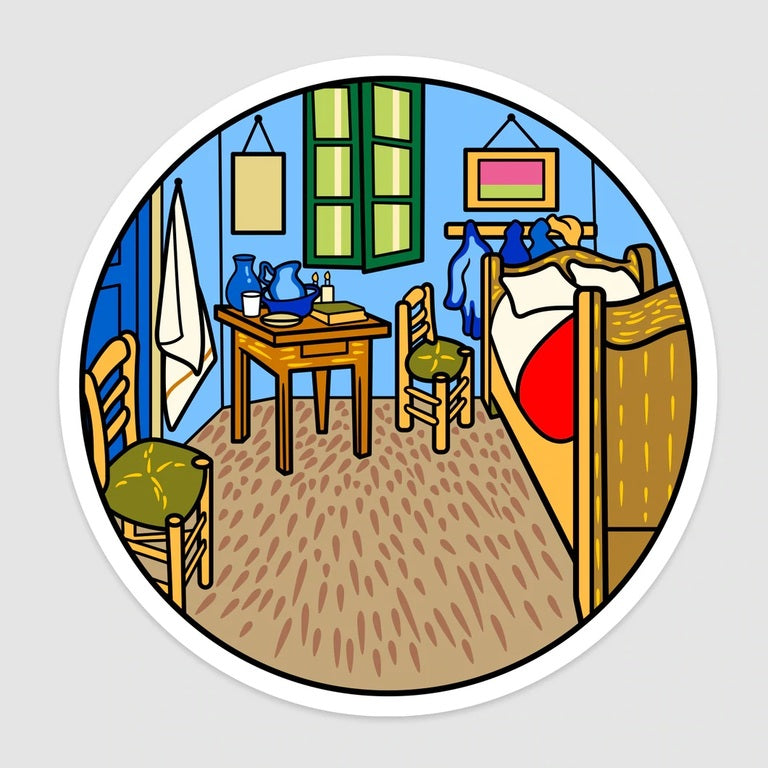 Van Gogh Bedroom in Arles Sticker