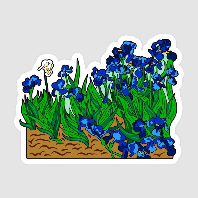Van Gogh Irises Sticker