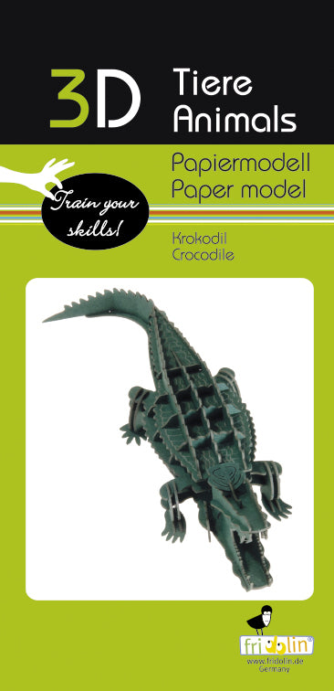 Crocodile 3D Paper Model