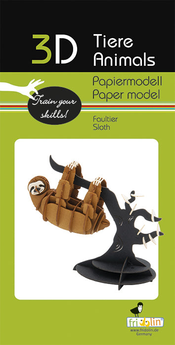 Sloth 3D Paper Model
