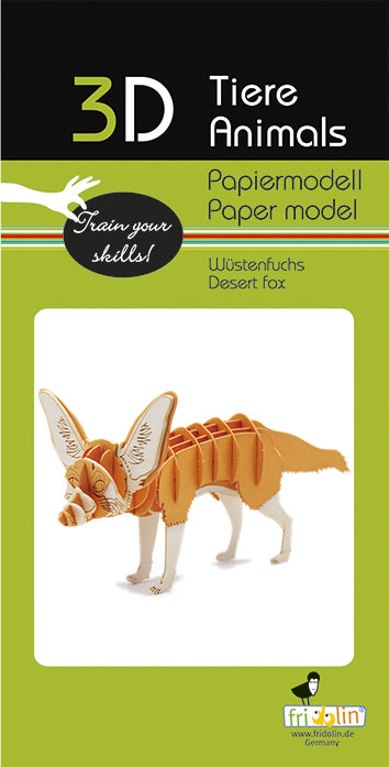 Desert Fox 3D Paper Model