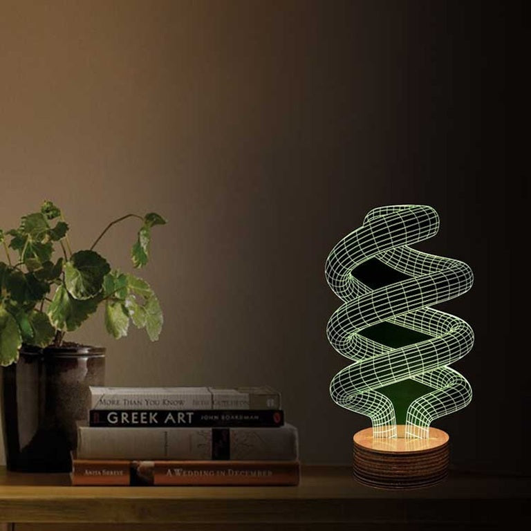 3D Spiral Table Lamp