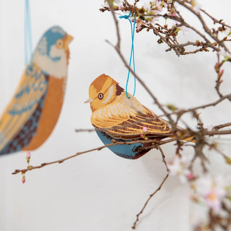 Spring Bird Paper Ornament
