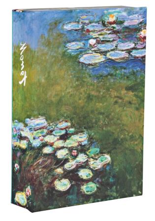 Monet Water Lilies + Fliptop Notecard Box