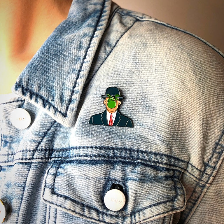 Magritte Son of Man Pin