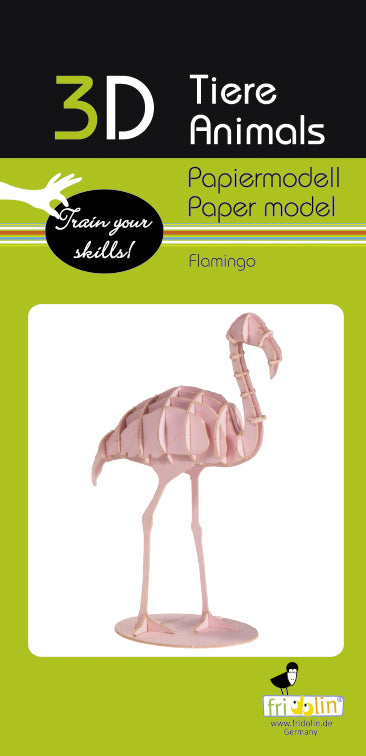 Flamingo 3D Paper Model