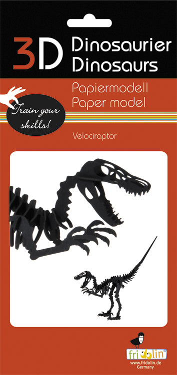 Velociraptor 3D Paper Model