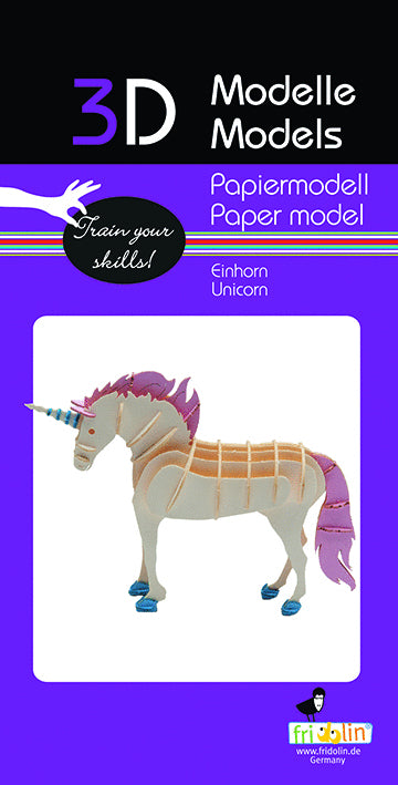 Unicorn 3D Paper Model