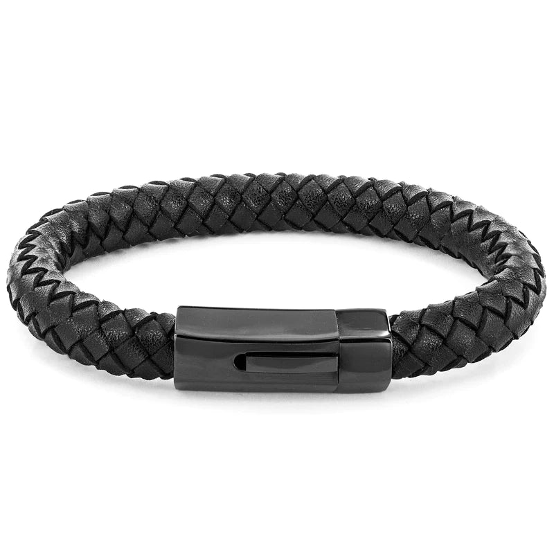 Genuine Leather Bracelet (black)