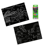 Chalkboard Travel Mat - Carnival/Mythical (Set of 2 w/crayons)