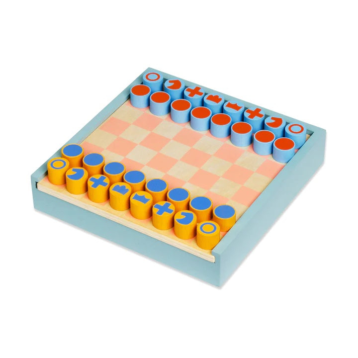 2 in 1 Chess and Checker Set
