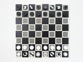 Chess/Checkers Board (natural/black)