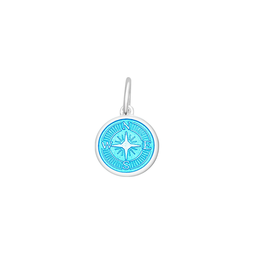 Compass Rose Mini Pendant (light blue)